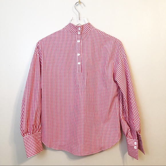 Haute Rogue: Gingham Choker Collar Blouse - Picture 2 of 6